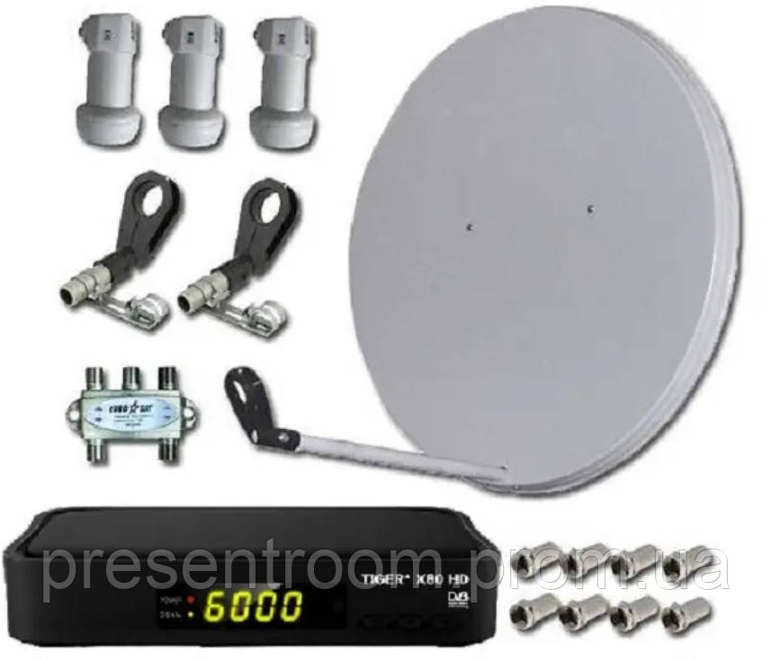 Базовый HD Стандарт с Wi-Fi - комплект спутникового ТВ на 3 спутника e - фото 1 - id-p2064755013