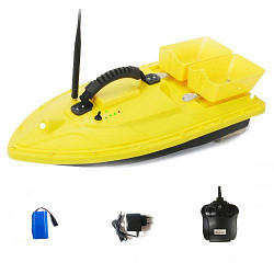 Кораблик для завезення підгодовування катер Mounthill T188 1.5кг 500м жовтий smart