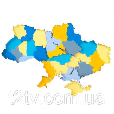 Набір для творчості Rosa Talent Картина 3D Мапа України ДВП 30х30 см (4823098531531)