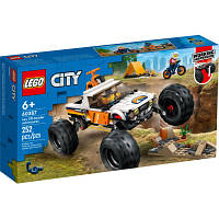Оригінал! Конструктор LEGO City Приключения на внедорожнике 4x4 252 детали (60387) | T2TV.com.ua