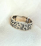 Ажурне срібне кільце 925 проби, фото 3