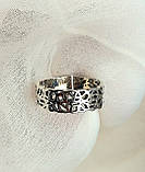 Ажурне срібне кільце 925 проби, фото 6