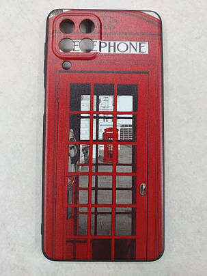 Чохол-бампер силіконовий для Samsung M53 з прінтом Red Telephone Kiosk, фото 1