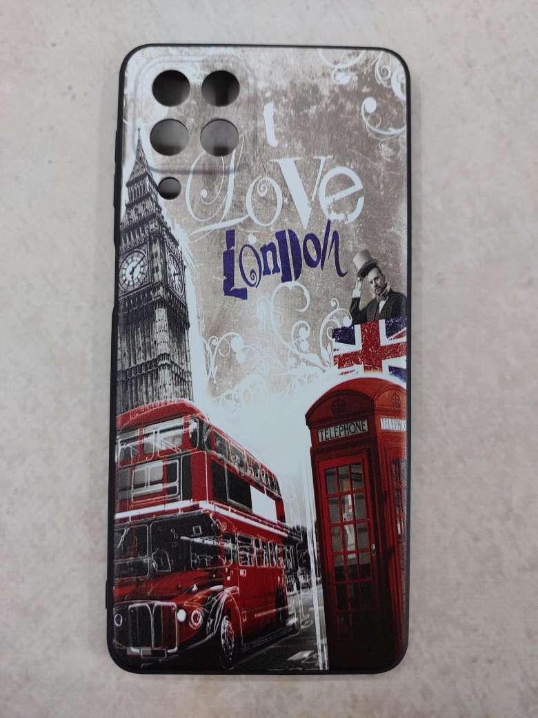 Чохол-бампер силіконовий для Samsung M53 з прінтом Love London