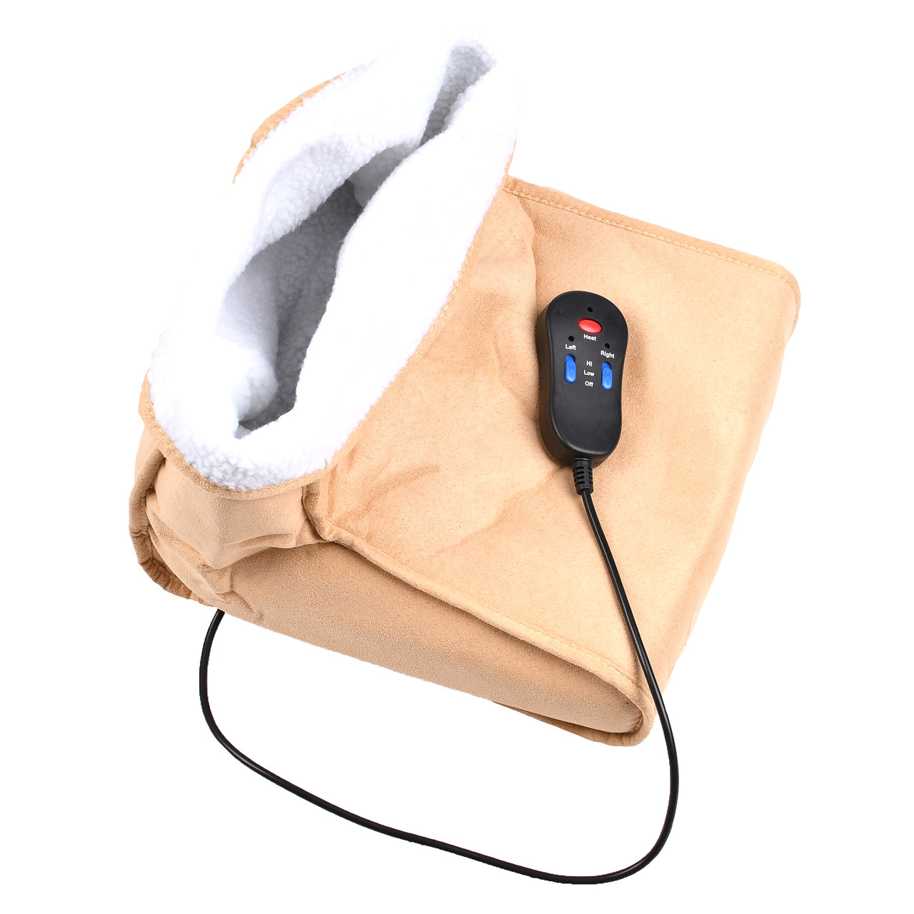 Електрична грілка масажер для ніг Supretto Чобіток з пультом (8647)