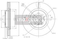 Диск тормозной, MAXGEAR, 19-1328