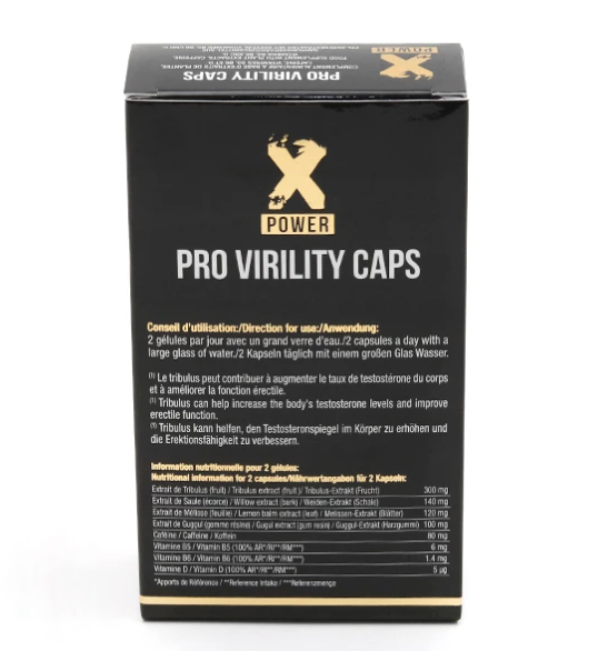 Препарат для мужского здоровья, таблетки для потенции и твердой эрекции XPower Pro Virility Caps, 60 кап. - фото 3 - id-p2019907058