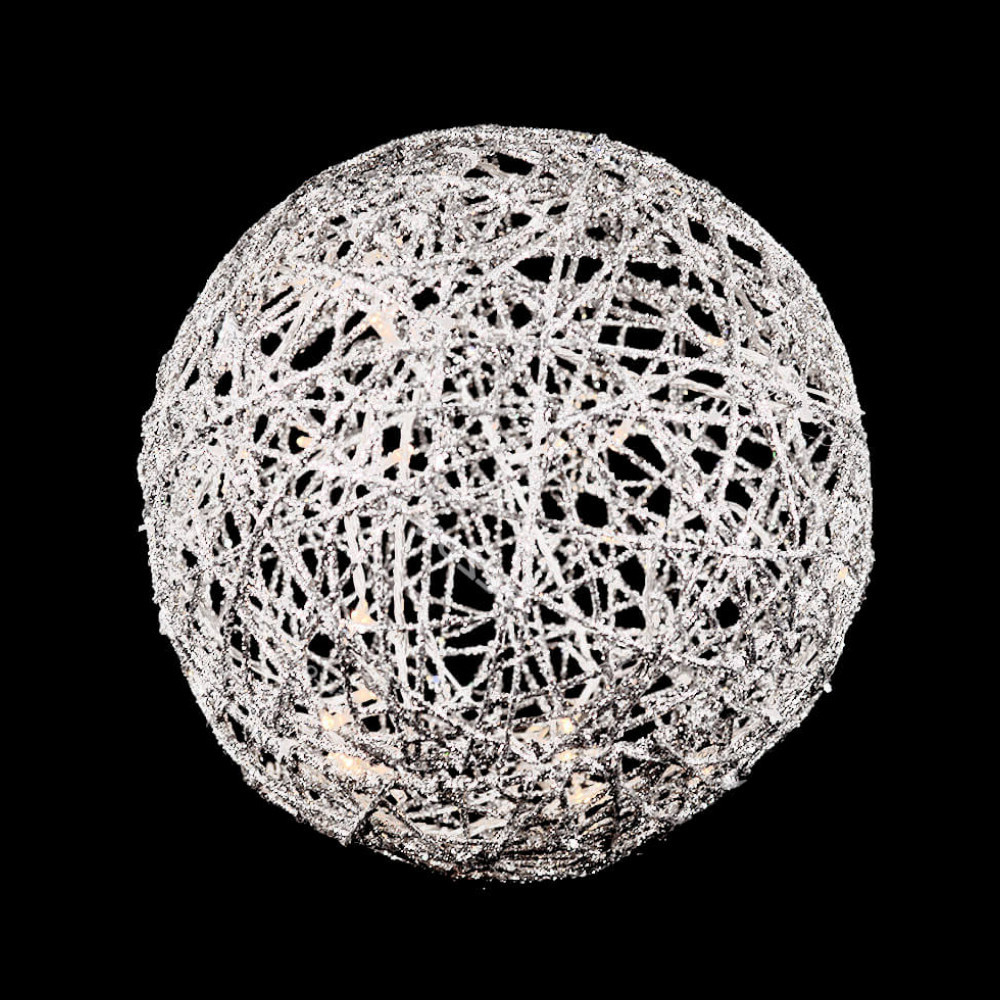 Декоративна куля з LED підсвічуванням, 30см, метал з порошковим покриттям, 220В, IP40