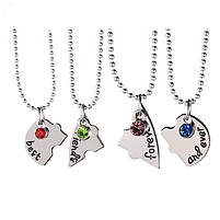 Кулони для 4 друзів Best Friends Forever and Ever. Підвіски для чотирьох друзів 4 кулони для кращих подруг, фото 8