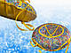 Тюбінг, плюшка, надувні санки-ватрушки для дітей (діаметр 90-100-120 см) Різні кольори, фото 9