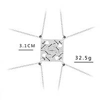 Пазл кулон для друзів Best Friends Forever. Підвіска для чотирьох друзів. Оригінальні подарунки найкращим подругам, фото 3