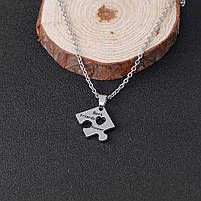 Пазл кулон для друзів Best Friends Forever. Підвіска для чотирьох друзів. Оригінальні подарунки найкращим подругам, фото 7