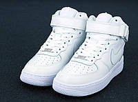 Женские кроссовки Nike Air Force 1 classic High (белые) высокие демисезонные кроссы Y10633