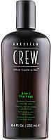 Средство по уходу за волосами и телом - American Crew Tea Tree 3 в 1 250 ml