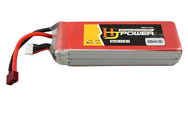 Акумулятор 4200mAh 3045135 14.8V 4S високострумовий 30C для квадрокоптерів, дронів, радіокерованих моделей