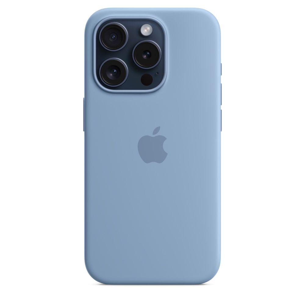 Чохол Apple Silicone Case with MagSafe Winter Blue для iPhone 15 Pro, фото 1
