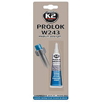 Герметик, фиксатор резьбы средней прочности (синий) K2 Prolok Medium W243 (6мл) B150