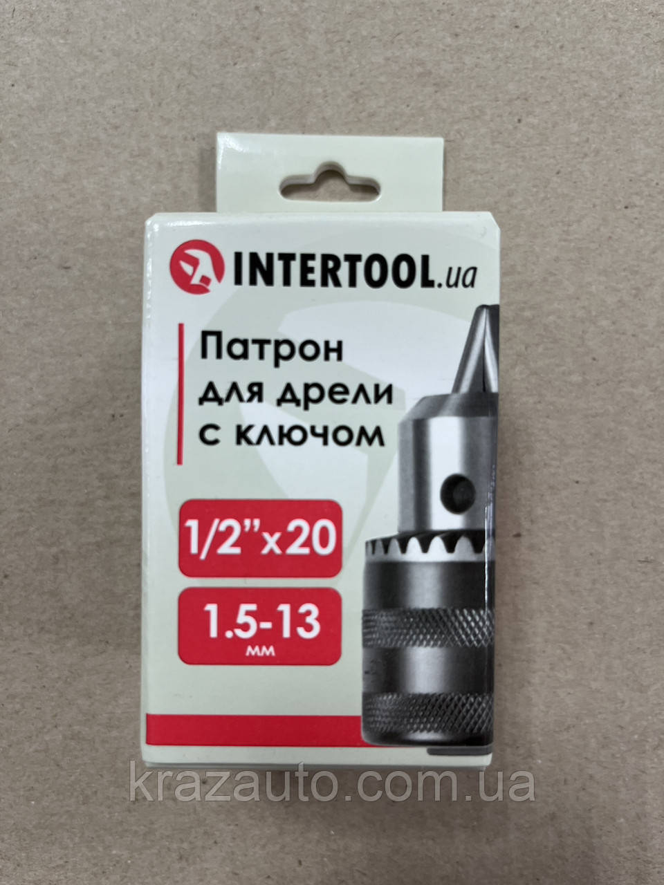 Патрон для дрели с ключом 1/2"- 20, 1.5-13 мм INTERTOOL ST-1220