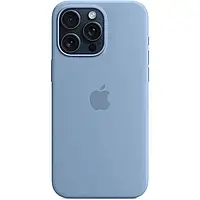 Чохол Apple Silicone Case with MagSafe для iPhone 15 Pro Max Winter Blue