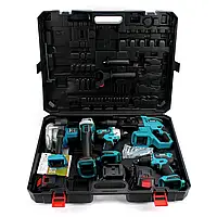 Аккумуляторная дрель-шуруповерт Makita DDF484 Болгарка, Перфоратор, Гайковерт, Циркулярна пила набор 5в1