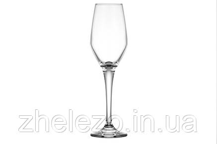 Набір бокалів для шампанського ARDESTO Loreto 6 шт, 230 мл, скло AR2623LC, фото 2