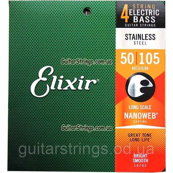 Elixir 14702 Stainless Steel Nanoweb Meduim 50-105