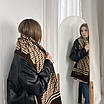 Шарф двосторонній кашеміровий 190*70 Фенді Теплий жіночий шарф Fendi, фото 2