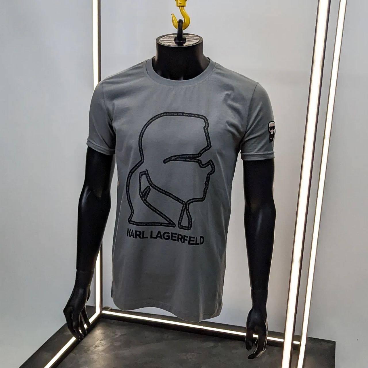 Чоловіча футболка Karl Lagerfeld CK7253 сіра