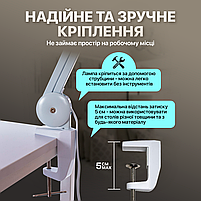 Настільна лампа-лупа безтіньова світлодіодна 9006 12W 2700-4000-6400K 120led (9006LED-120), фото 8