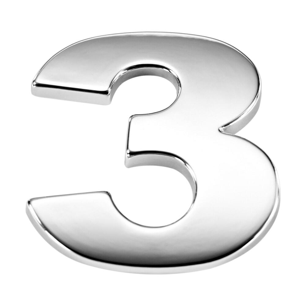 Наклейка 3 см Цифра 3, фото 1
