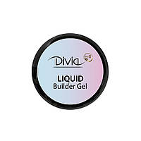 Гель для наращивания ногтей Divia Liquid Builder Gel Di1712 GL01 - Clear 30 г. Прозрачный