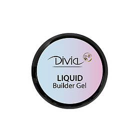 Гель для нарощування нігтів Divia Liquid Builder Gel Di1712 GL01 - Clear 30 г. Прозорий