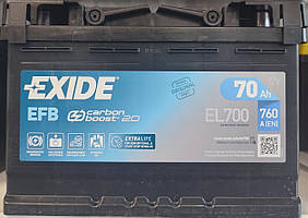 Акумулятор EXIDE EFB Start-stop 6СТ-70-АЗ (0)  правий плюс