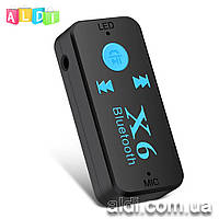 X6 Bluetooth - AUX 3.5 гарнитура ресивер переходник (приемник) с разъемом для карты памяти