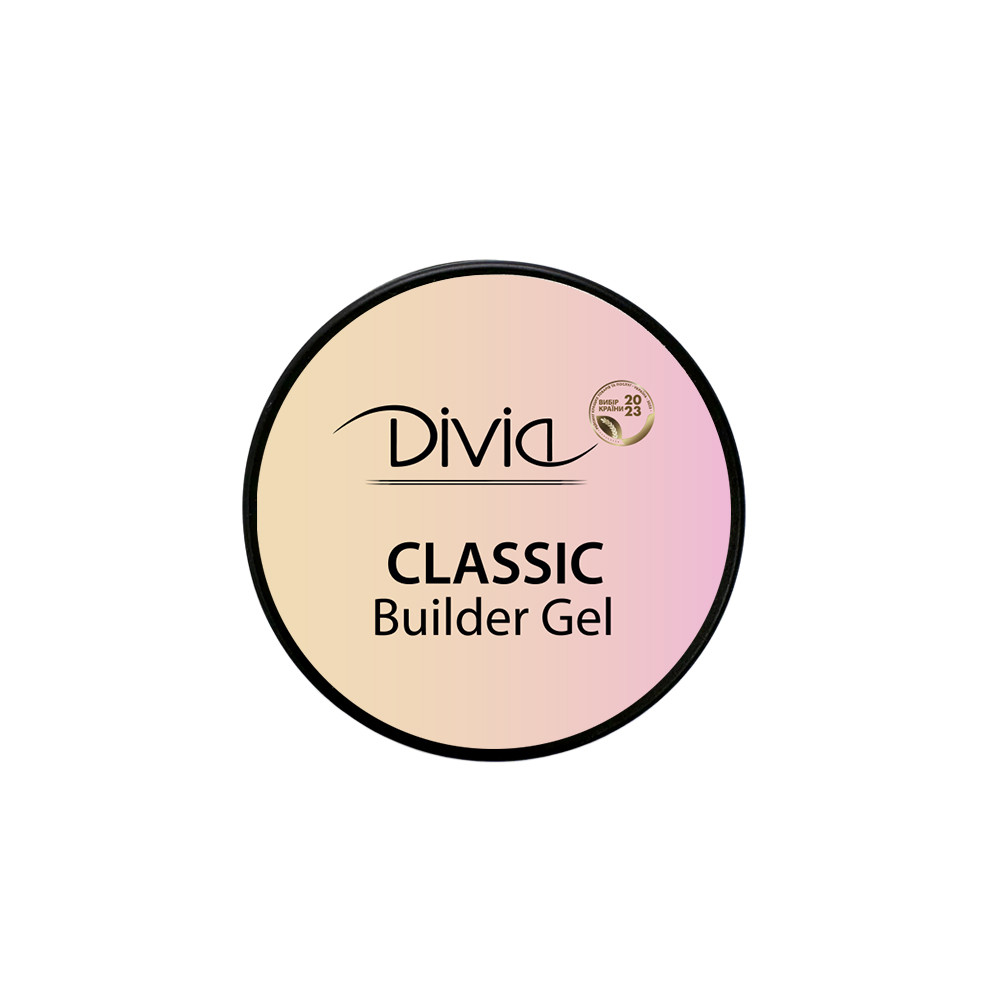Гель для нарощування нігтів Divia Classic Builder Gel Di1716 GS01 - Clear 14 г. Прозорий