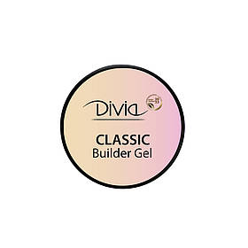 Гель для нарощування нігтів Divia Classic Builder Gel Di1716 GS01 - Clear 14 г. Прозорий