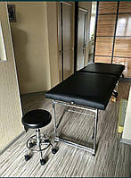 Стіл для масажу складаний 60*70*185 Легкий масажний стіл валіза з вирізом під обличчя Кушетка масажна