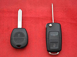 Ключ Nissan Primera, Almera 1998-2006, 433Мгц, PCF7936, 282689F974