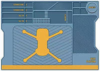 Силиконовый коврик для сборки квадрокоптеров и другой електроники 515x365мм