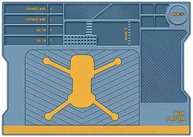 Силіконовий килимок для складання дрона, квадрокоптера та іншої електроніки 515x365 мм