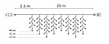 Гірлянди вуличні 500 вогнів 22,5 м, фото 8