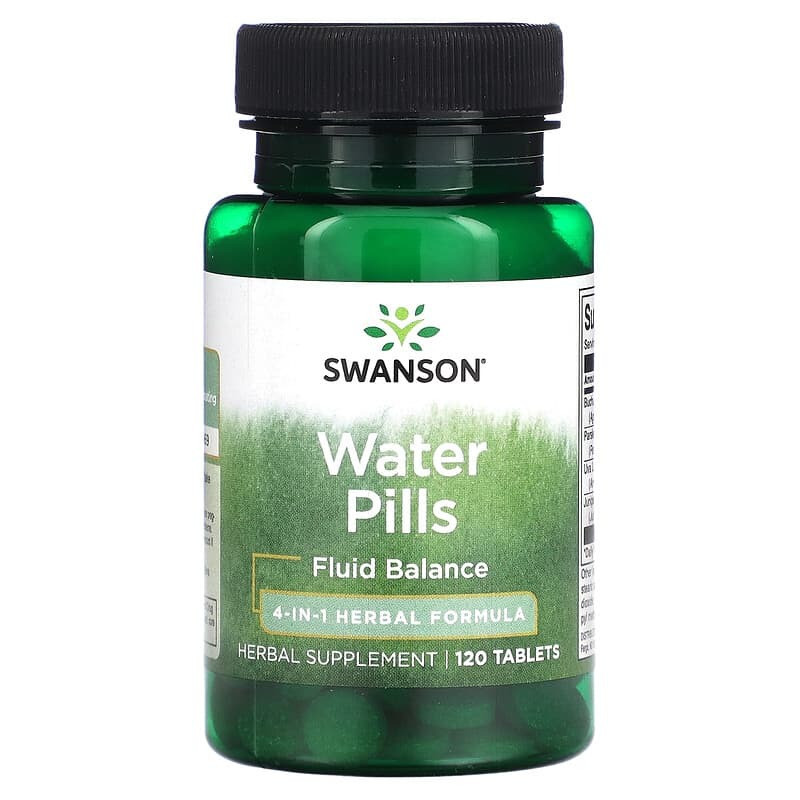 Баланс рідини Swanson Water Pills 120 таблеток, фото 1