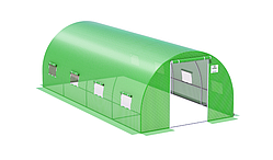 Тунель садовий 3x6x2 - 18m2 зелений