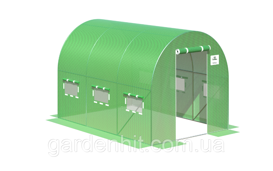 Тунель садовий 2x3x2 - 6м2 зелений