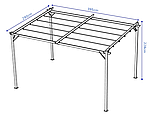 Пергола садова  3х4 м біла, фото 7