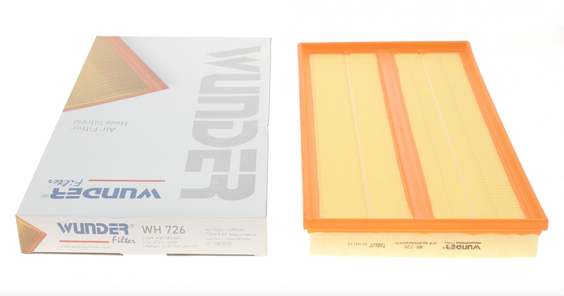 Повітряний фільтр MB Vito 639 2.2 CDI (2003-2014) - WUNDER FILTER - Туреччина - WH 726