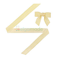 Стрічка оксамитова ВАНІЛЬНА, 25 мм