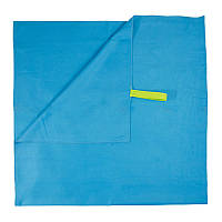 Полотенце микрофибра 80×135 для спорта - голубое