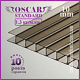 Сотовий полікарбонат 2100Х12000Х6 mm OSCAR Standard бронза, фото 5