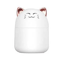 Увлажнитель воздуха mini ночник cat smile Humidifier с LED подсветкой white 250ml